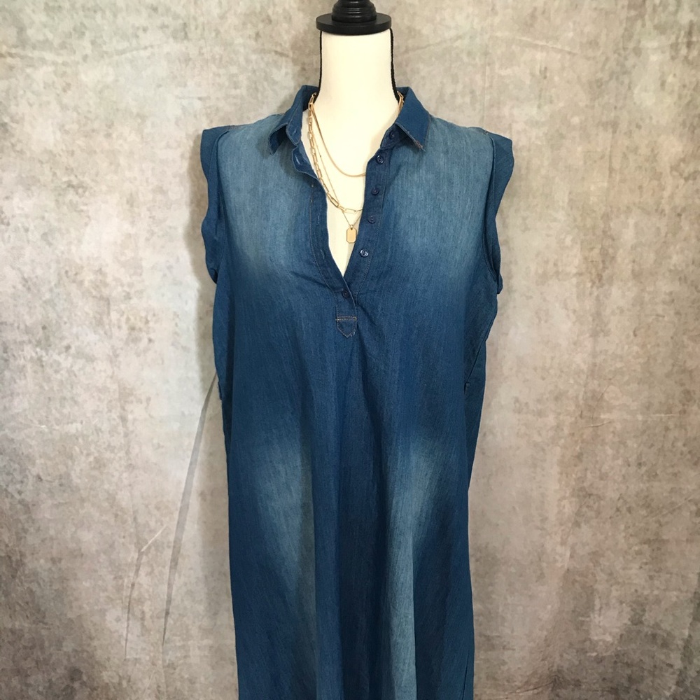 Forever 21 Midi Jean Dress, size L